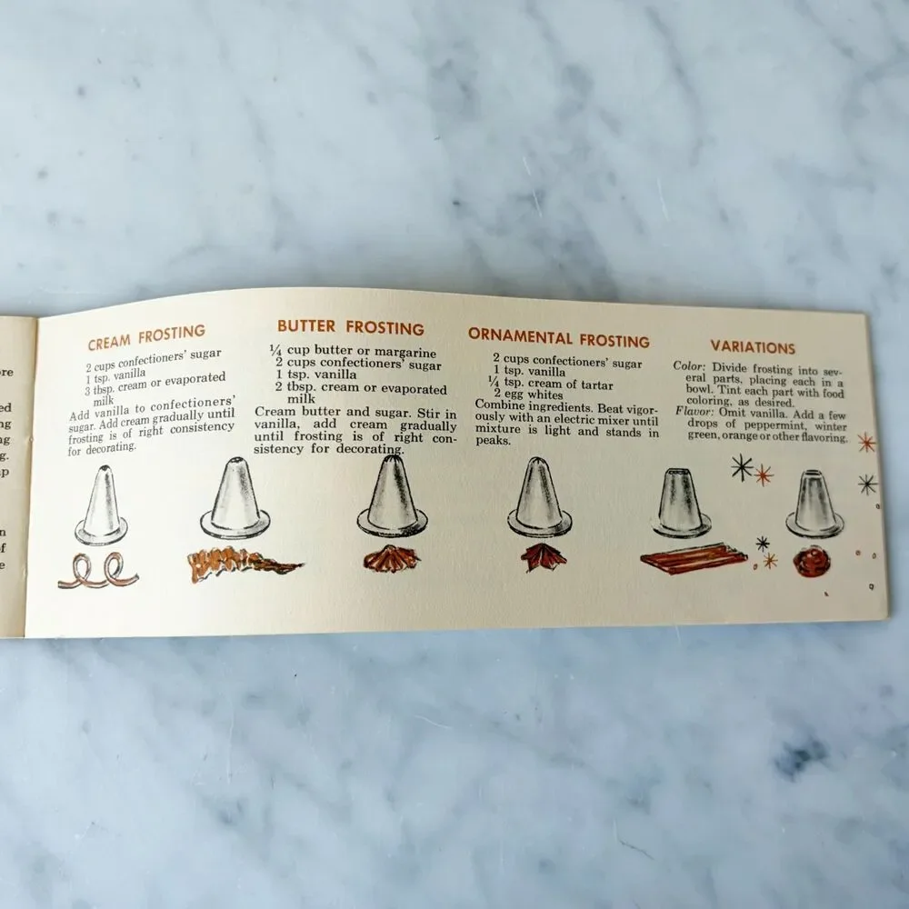 Vintage 1950s Mirro Aluminum Cooky Pastry Press 358-AM Box Spritz Cookie Recipes